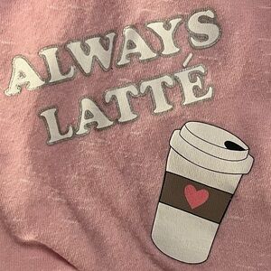 Bobbie Brooks “Always Latte” Pajama Shorts Pink Size Large
